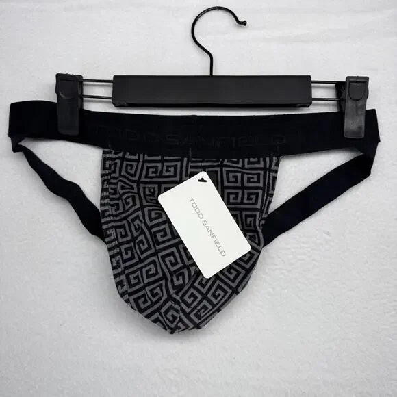 Todo Sanfield Men's Black and Gray Briefs - Picture 1 of 6